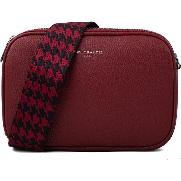 FLORA & CO Dámska crossbody kabelka 6915 Rouge Fonce 66593374
