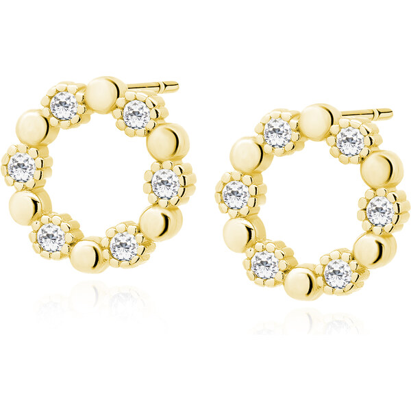 Olivie Strieborné náušnice KRUH GOLD 3574 16605048