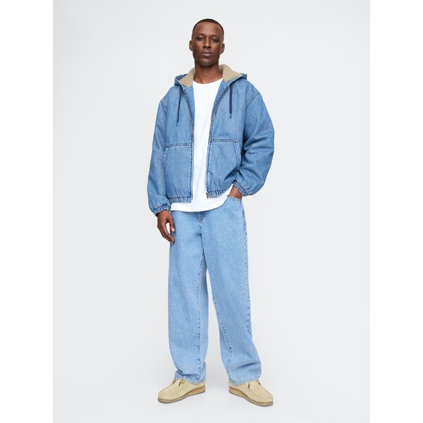 GAP Denim oversize sherpa sweatshirt - Mens 60865167