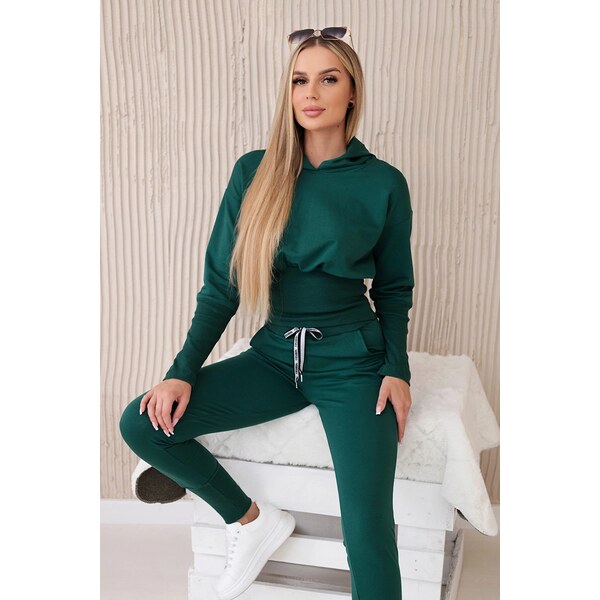 Kesi Set with wide cuffs in green color 60730435