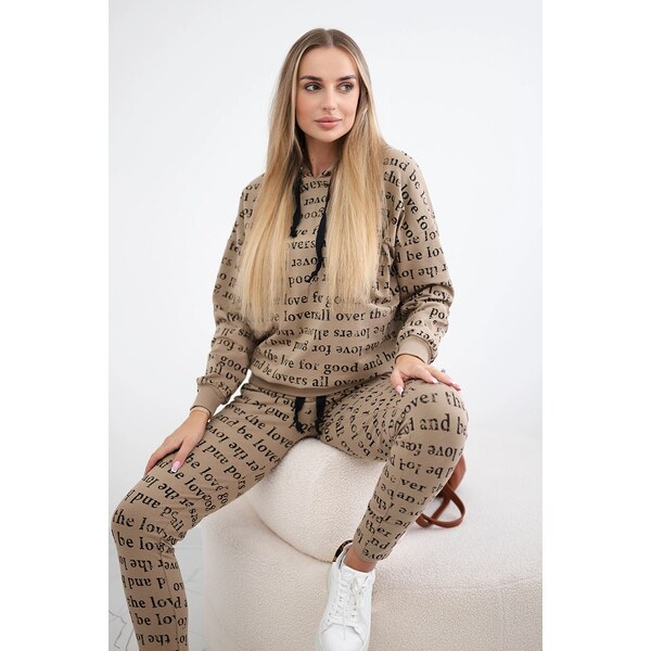 Kesi Set with a camel print 60730806