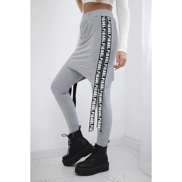 Kesi Pants/suit with gray selfie inscription 60729907