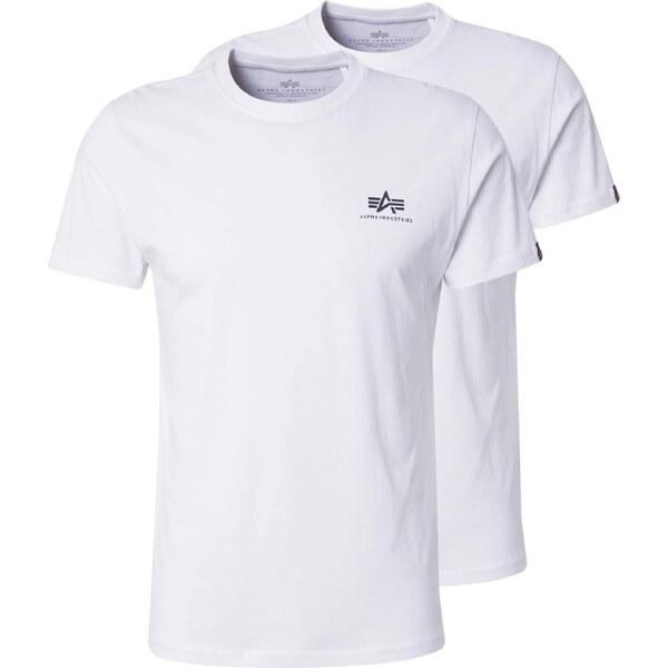 ALPHA INDUSTRIES Tričko čierna / biela 60872046