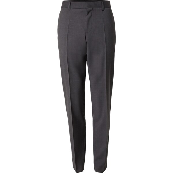 BOSS Nohavice s pukmi Genius tmavosivá 60919089