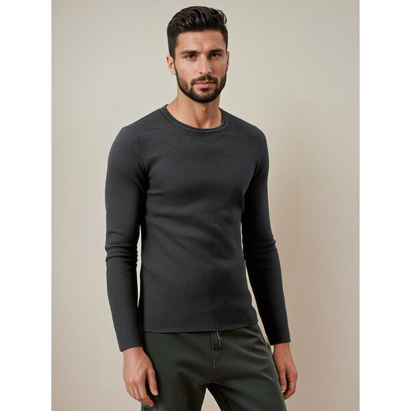 Pánsky antracitový sveter DStreet 60876909