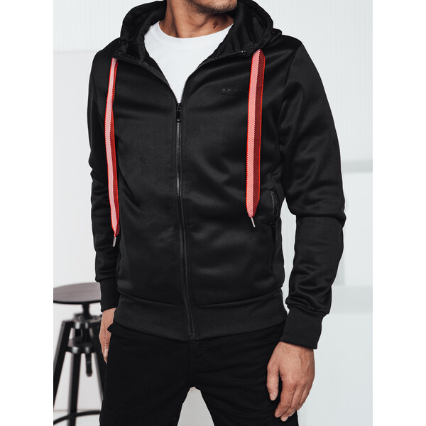 Čierna pánska mikina s kapucňou Dstreet 60877042