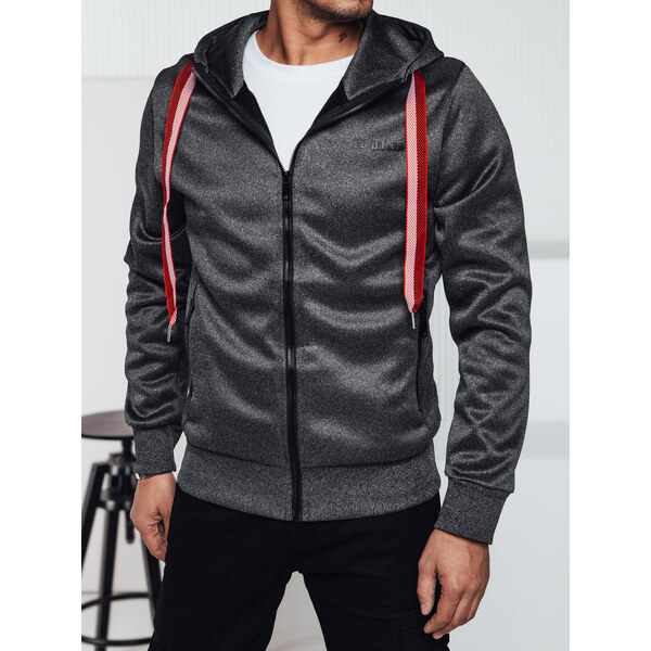 DStreet Pánska tmavosivá mikina s kapucňou 60877040