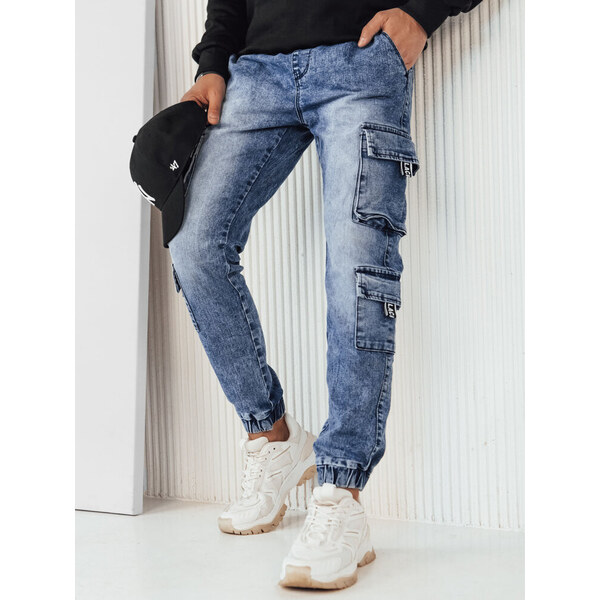 Pánske modré nákladné nohavice UX4229 - Dstreet 60882046