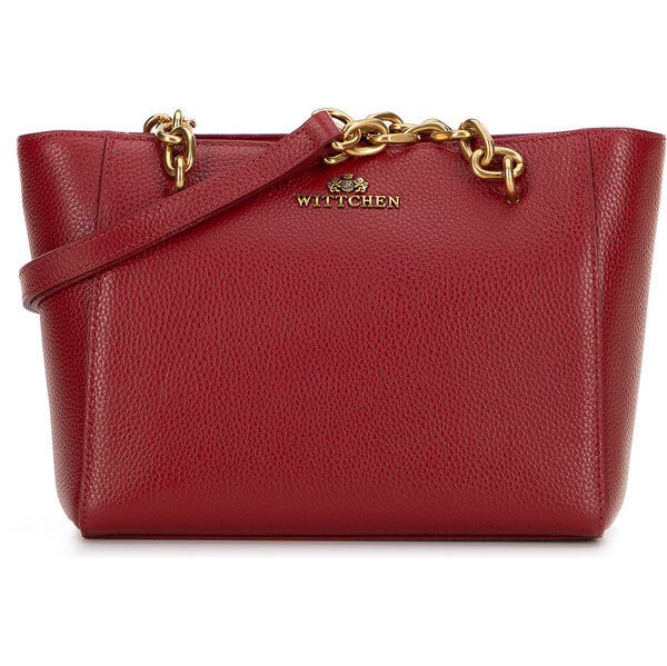 Wittchen Dámska ramenná kožená kabelka červená 100-4E-604-3 66066314
