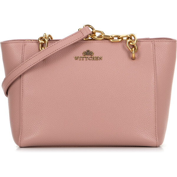 Wittchen Dámska ramenná kožená kabelka ružová 100-4E-604-P 66066320