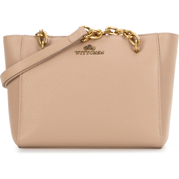 Wittchen Dámska ramenná kožená kabelka béžová 100-4E-604-9 66066317