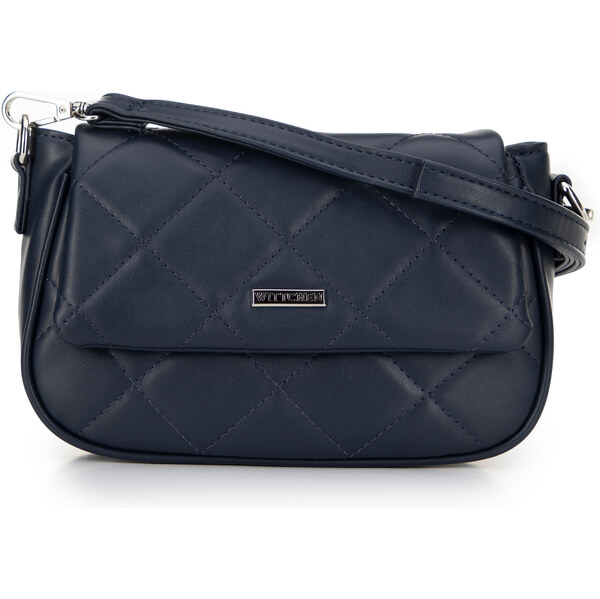 Wittchen Dámska crossbody z ekokože s prešívaním granátová 29-4Y-609-7 66066336
