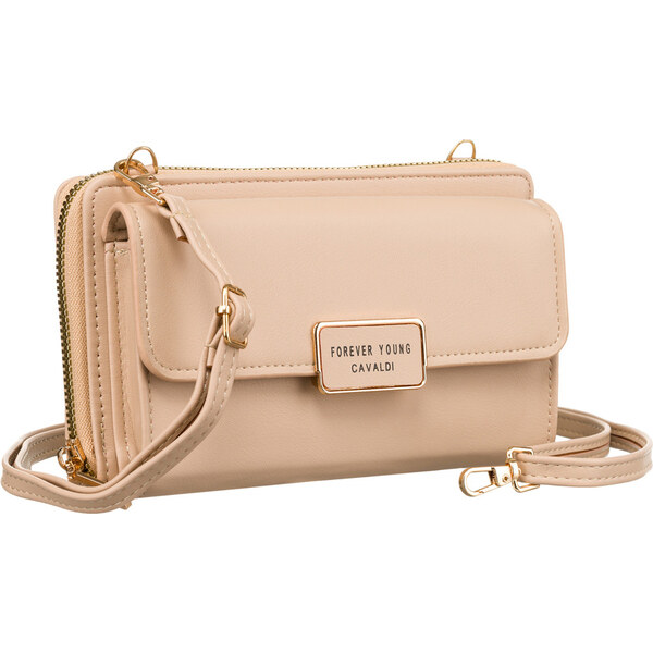 Mini peňaženka s dlhým odnímateľným popruhom - 4U Cavaldi 66065773