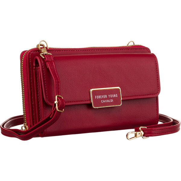 Mini peňaženka s dlhým odnímateľným popruhom - 4U Cavaldi 66065775