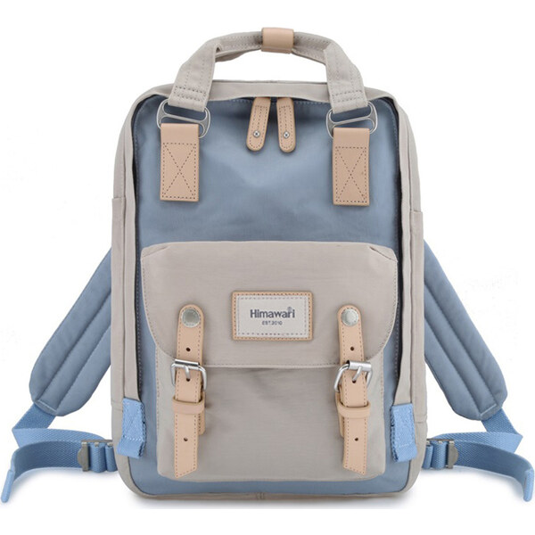 BASIC Himawari Béžovo-modrý štýlový dámsky batoh s priehradkou na 61532612