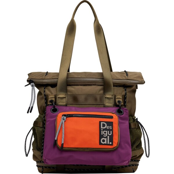 Desigual Batoh hnedá / fialová / neónovo oranžová 60916764