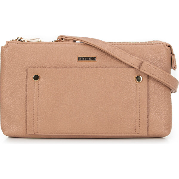 Wittchen Dámska crossbody dvojkomorová s vreckom béžová 29-4Y-604-9 66066335