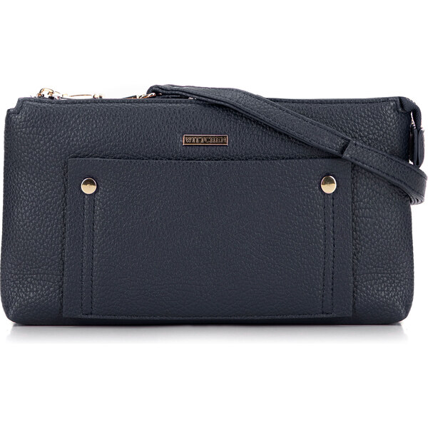 Wittchen Dámska crossbody dvojkomorová s vreckom granátová 29-4Y-604-7 66066334