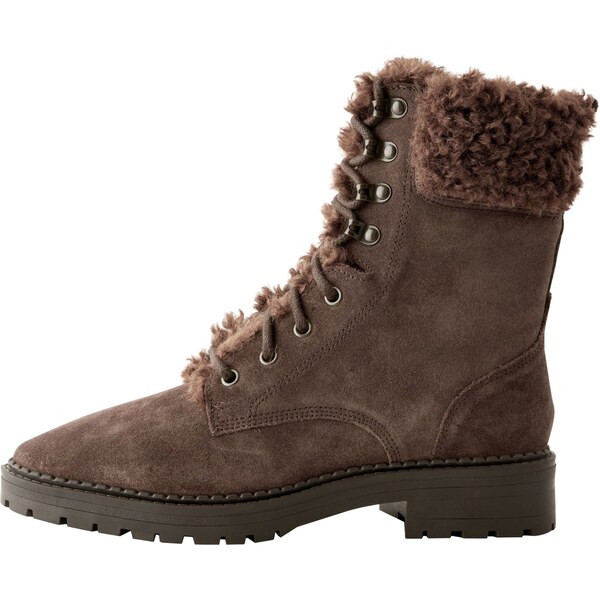 Next Šnurovacie členkové čižmy čokoládová 60910841