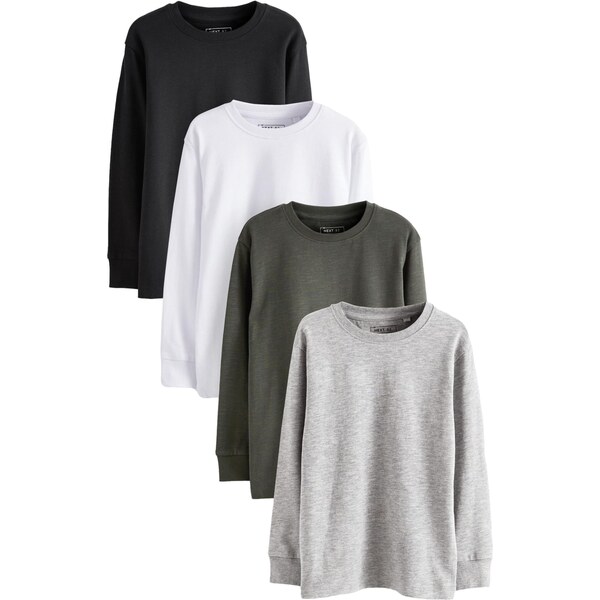 Next Tričko sivá / olivová / čierna / biela 60911948