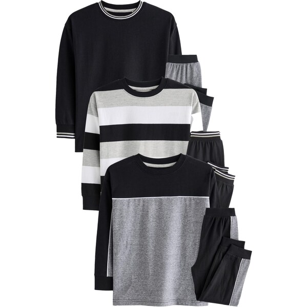 Next Pyžamo béžová / sivá / čierna / biela 60912380