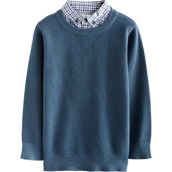 Next Sveter námornícka modrá / petrolejová / biela 60912420