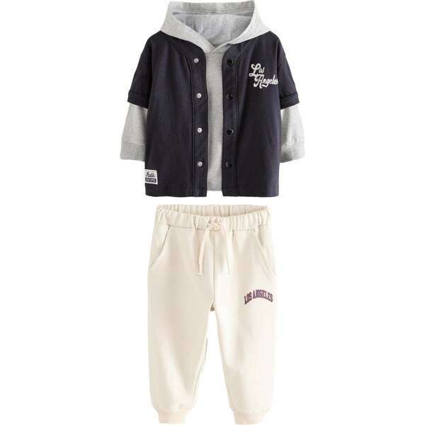 Next Set modrá / svetlosivá / biela ako vlna 60912649