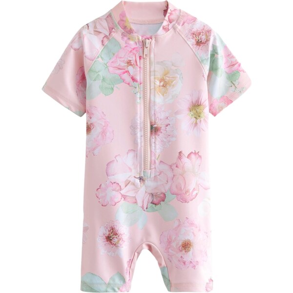 Next Jednodielne plavky zmiešané farby / ružová 60913042