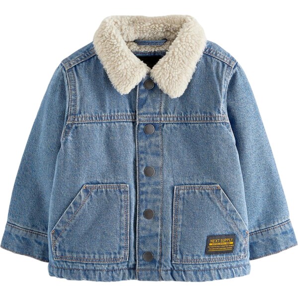 Next Prechodná bunda krémová / modrá denim 60913106