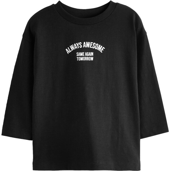 Next Tričko čierna / biela 60913443