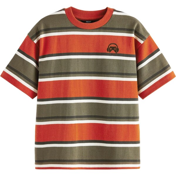 Next Tričko zelená / červená / biela 60916503
