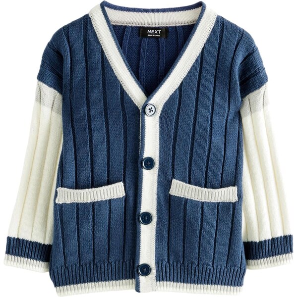 Next Kardigán námornícka modrá / sivá / biela 60917340
