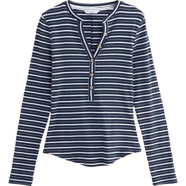 Next Košeľové body námornícka modrá / biela 62249926