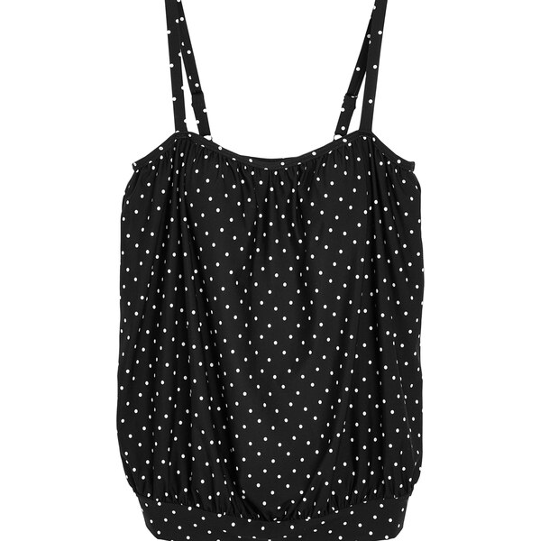 Next Tankinový top čierna / biela 60909755