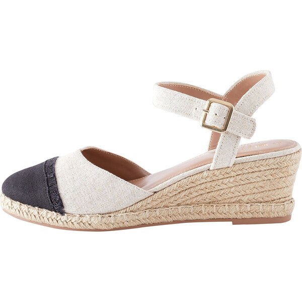 Next Espadrilky Forever Comfort nebielená / čierna 60911136