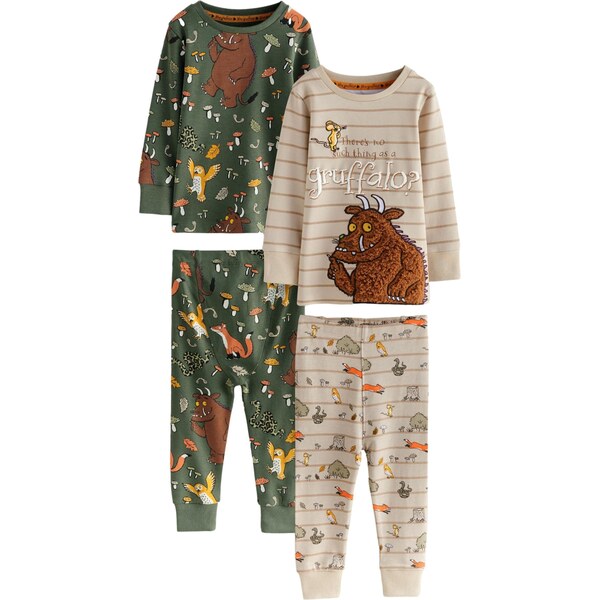 Next Pyžamo krémová / zelená / zmiešané farby 60914347