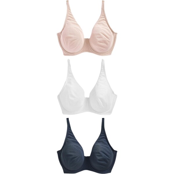 Next Podprsenka telová / námornícka modrá / biela 60915026