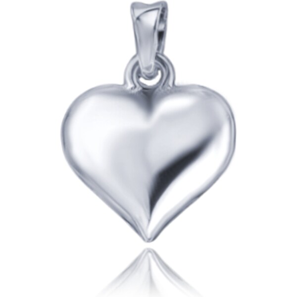 OLIVIE MINET Zlatý přívěs z bílého zlata srdce Au 585/1000 64916961