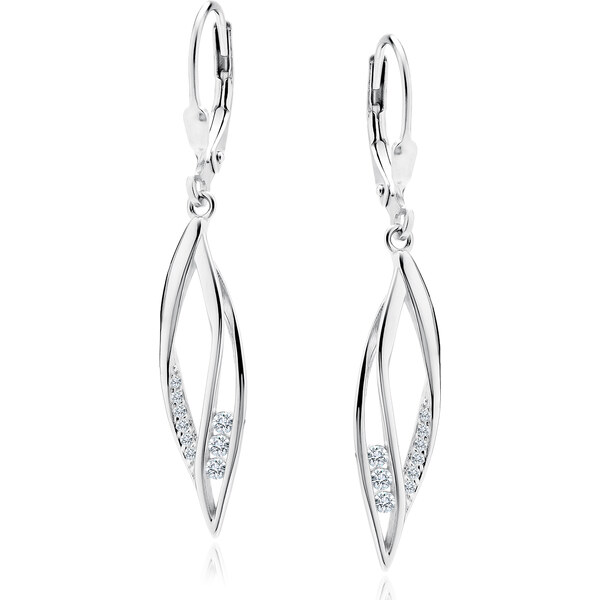 Olivie Svadobné strieborné náušnice 9410 64818304