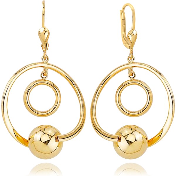 OLIVIE MINET Zlaté náušnice s kuličkou Au 585/1000 65013877