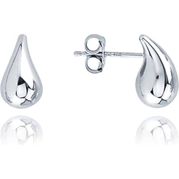 OLIVIE MINET Moderní zlaté náušnice kapky z bílého zlata Au 585/1000 65013934