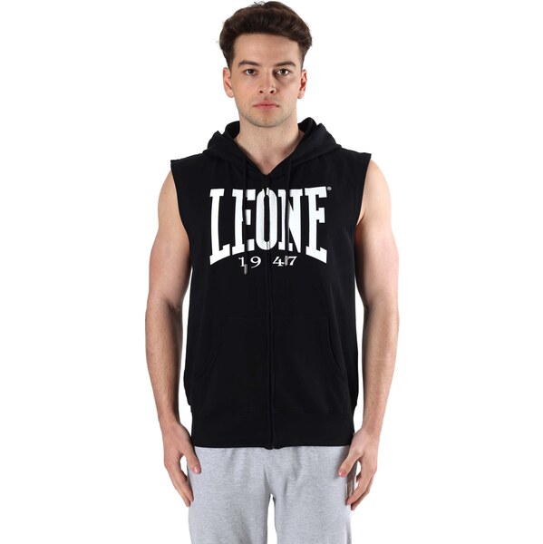 Leone Mens sleeveless hoodie with zipper 60941708
