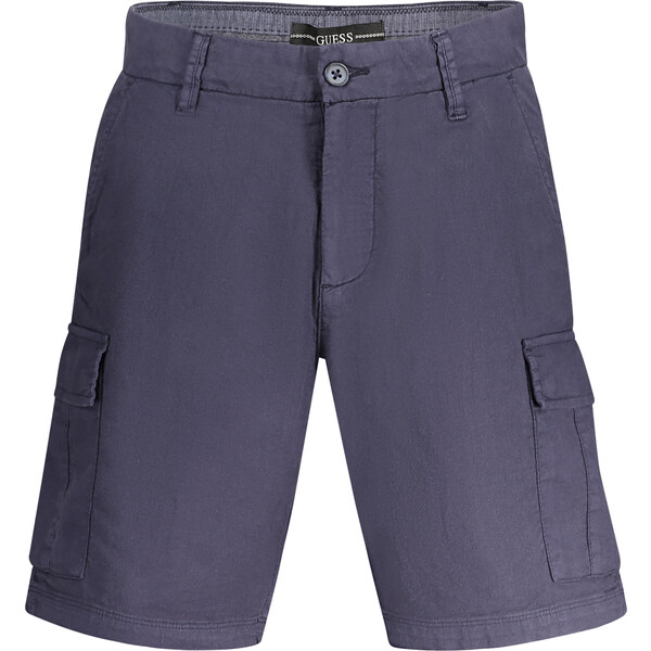 GUESS JEANS Pánske modré kapsáčové bermudy Guess 64706830