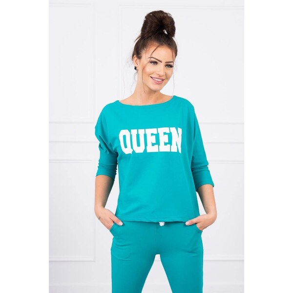 Kesi marka niezdefiniowana Sada s potlačou Queen zelená 60969036