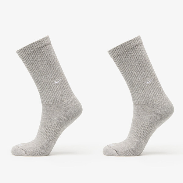 Nike Everyday Cushioned Crew Socks 2-Pack Dark Grey Heather/ White M 60976533