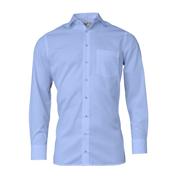 Marvelis Comfort Fit pánska košeľa dlhý rukáv 100% popelín modrá 60978347