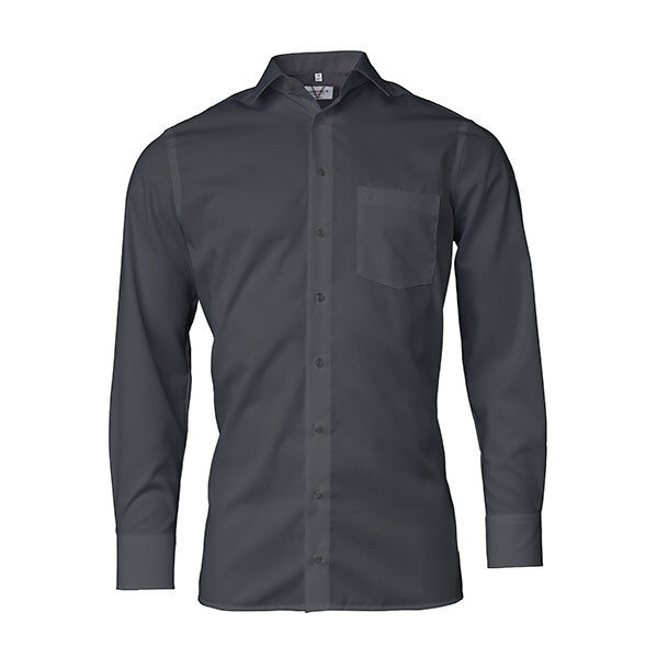 Marvelis Comfort Fit pánska košeľa dlhý rukáv 100% popelín sivá 60978348