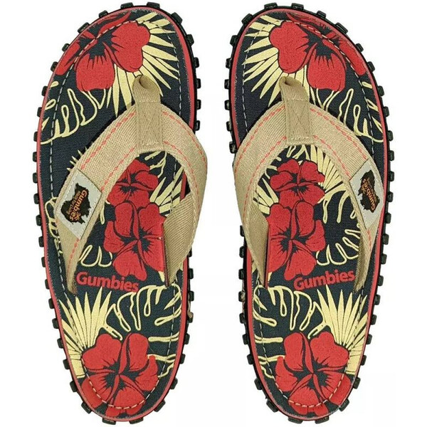 Šľapky Gumbies Islander Denim Hibiscus GU-FFISL109 60981455