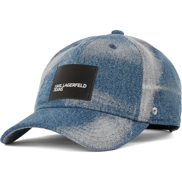 KARL LAGERFELD JEANS Čiapka BLEACHED modrá denim / sivá / čierna 60982285