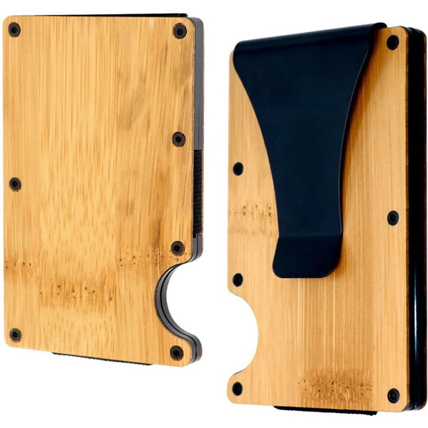 Handel Drevená minimalistická peňaženka s RFID ochranou - Vybraný 61581230